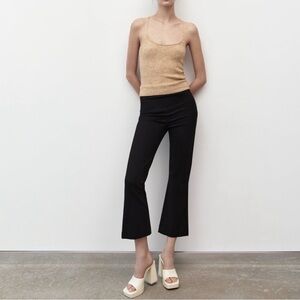 Zara Black Cropped Dress Pants